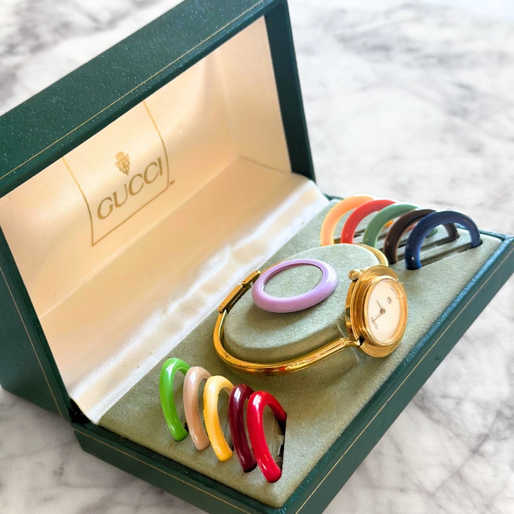 Authentic Vintage Gucci Change Bezel Watch Set